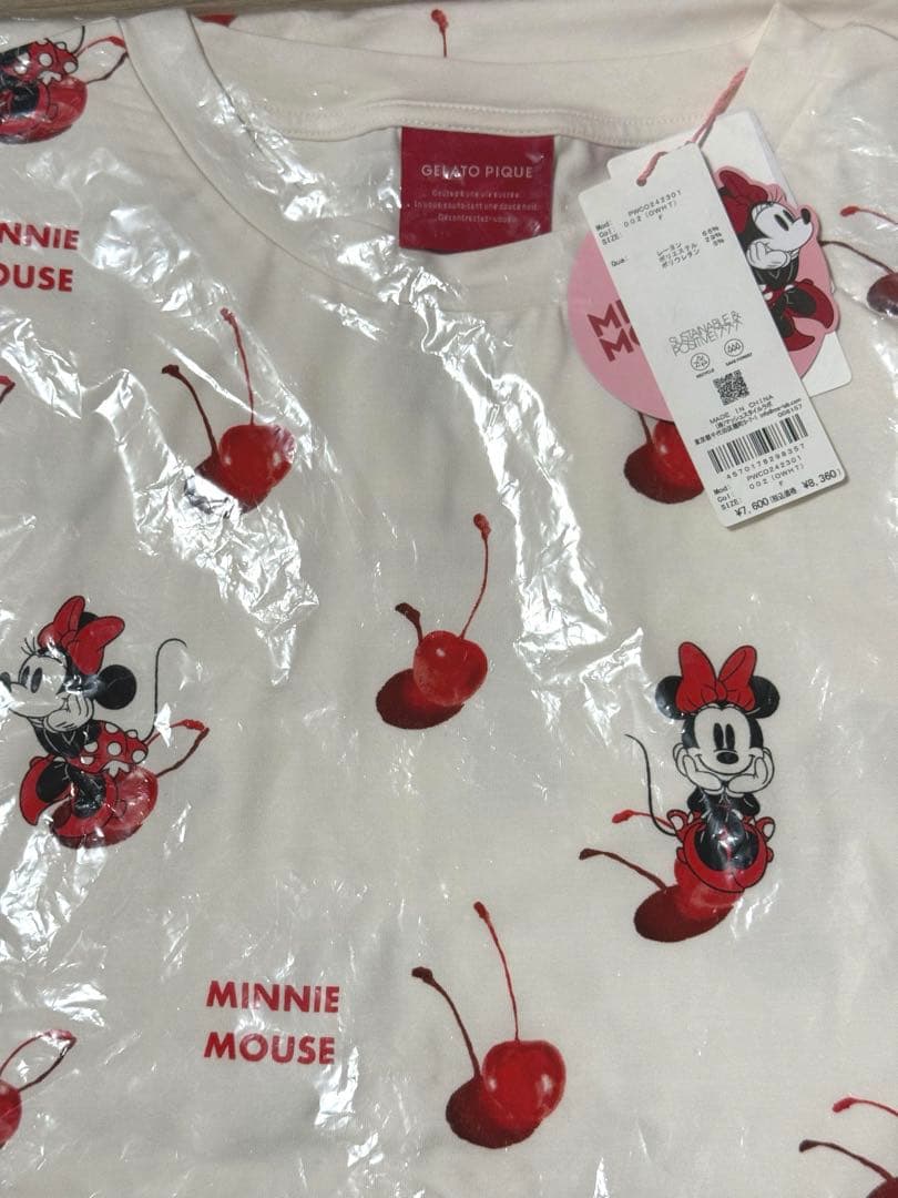 新品　完売品　ジェラートピケ　ルームウェア ミニー　さくらんぼ　ジェラピケ