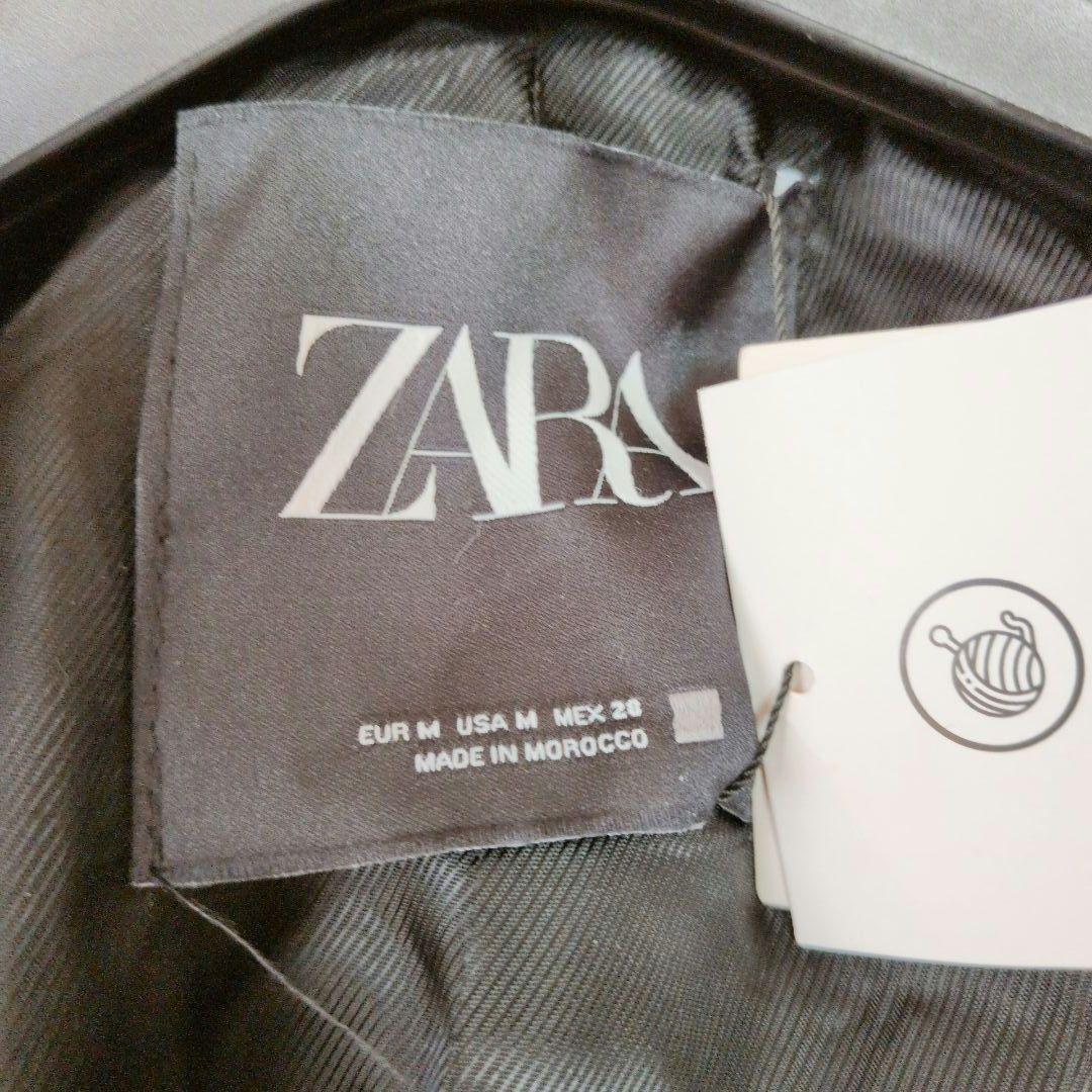 【新品】ZARA ザラ ロングコート ダブル ベルト付き M