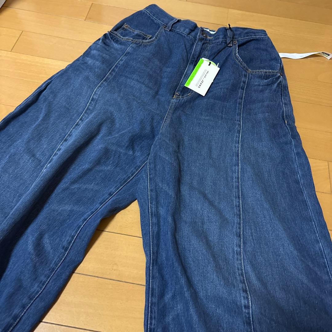 ニコアンド 3Dドロップデニムパンツ
