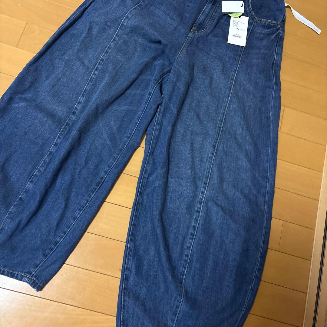 ニコアンド 3Dドロップデニムパンツ