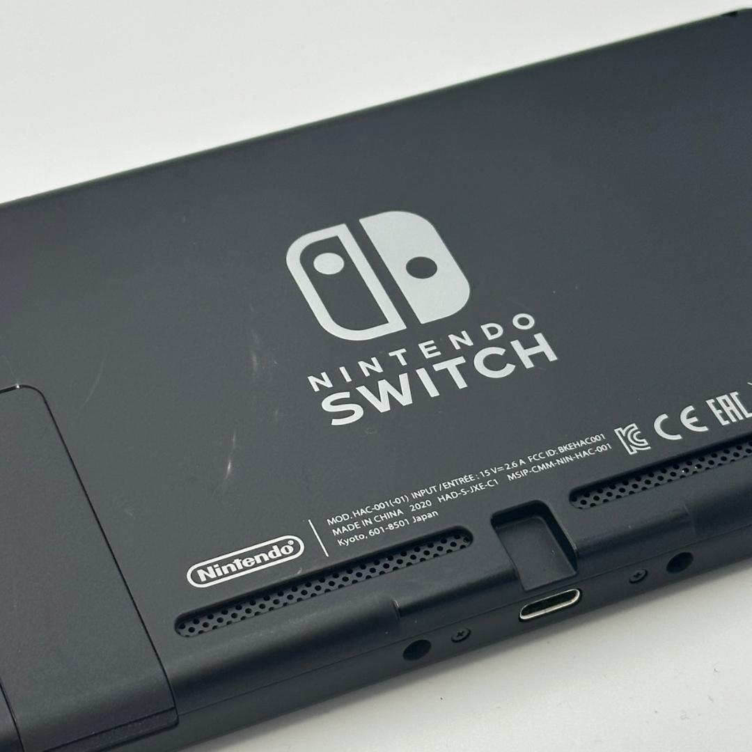 動作品 強化版 Nintendo Switch 本体 ネオンレッドブルー