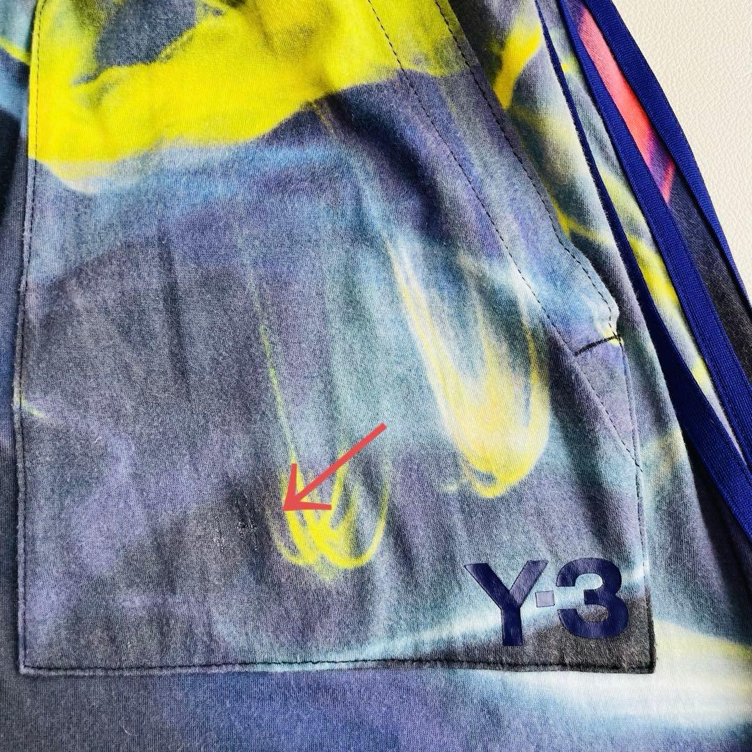 6137【希少色】Y-3　ワイスリー　サルエルパンツ　総柄　ワイド　ヨウジ系