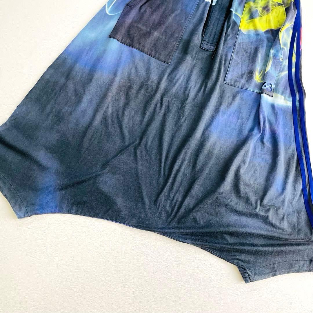 6137【希少色】Y-3　ワイスリー　サルエルパンツ　総柄　ワイド　ヨウジ系