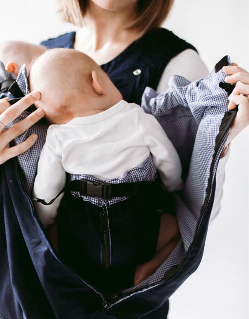 【美品】ウィーゴベビーキャリア ウィーゴツイン 双子用抱っこひも ネイビー