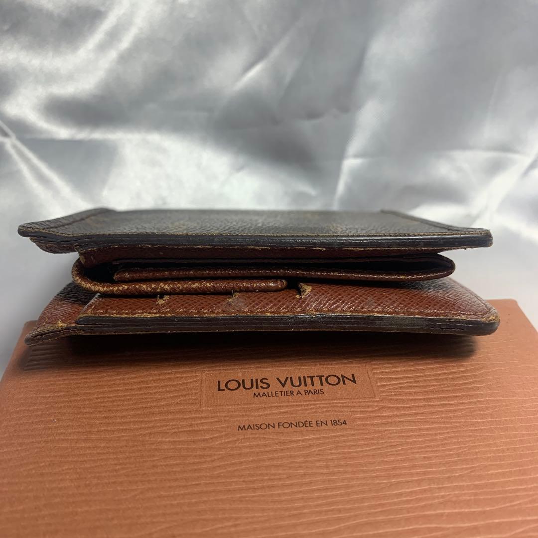 箱付Louis Vuitton 二つ折り財布 モノグラム ポルトフォイユ マルコ