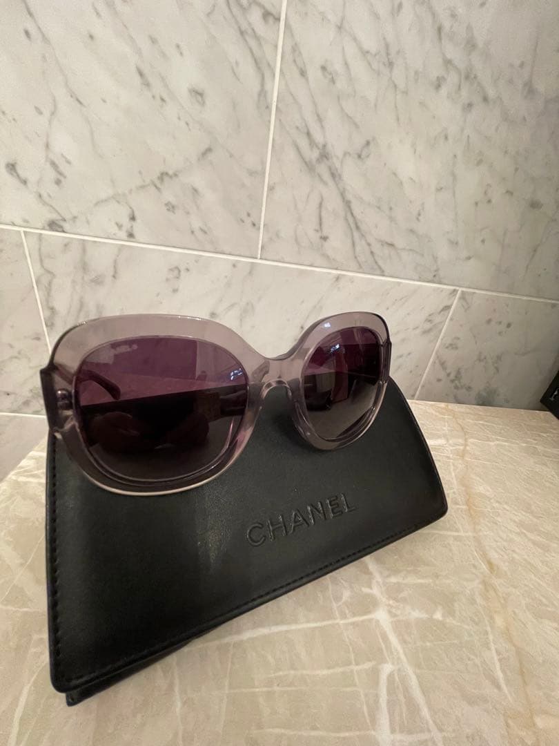 CHANEL ツイード柄　サングラス