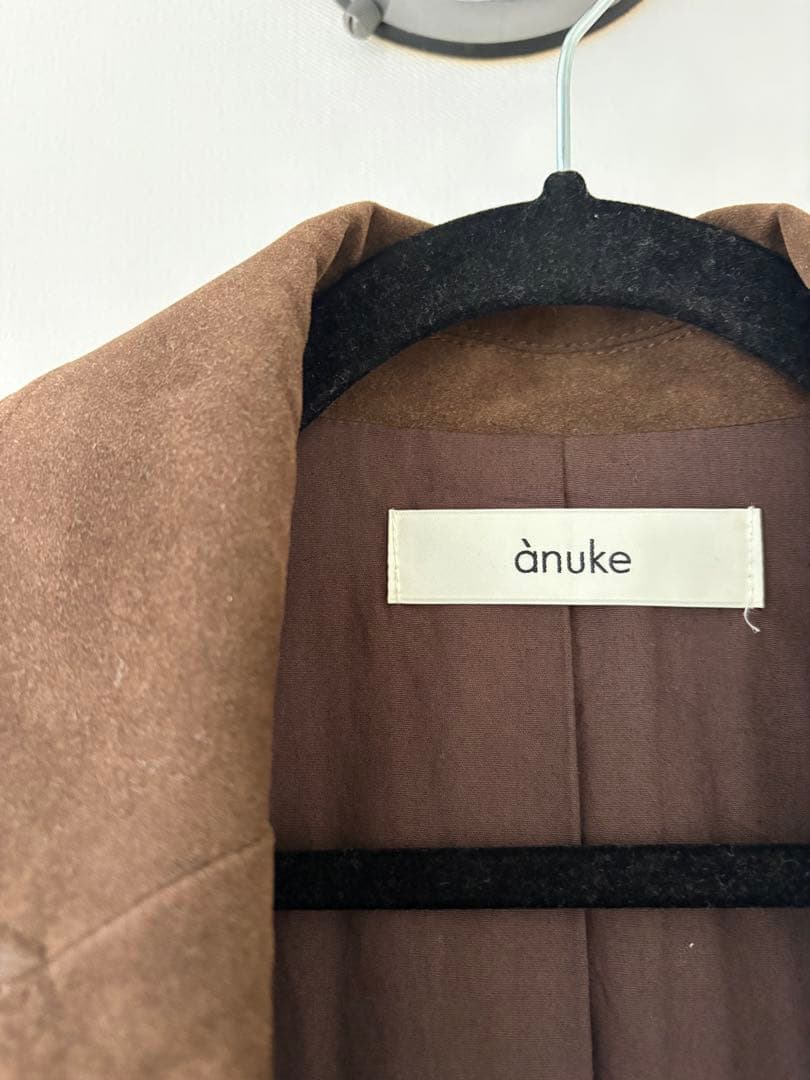 こむ　 anuke エコスエードジャケット