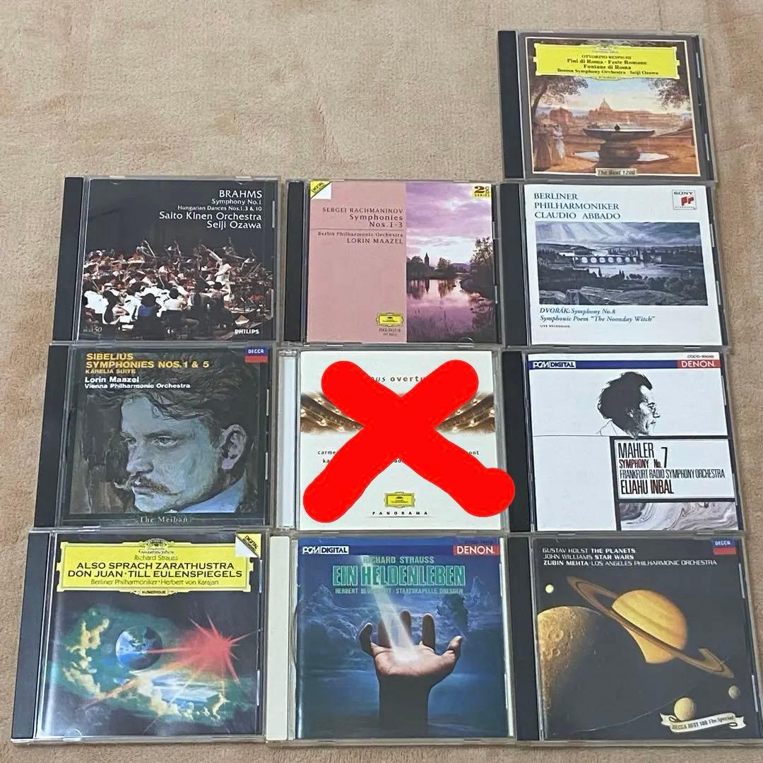 【セット売り】クラシックCD ローマ３部作 ブラームス 1番 ラフマニノフ 2番