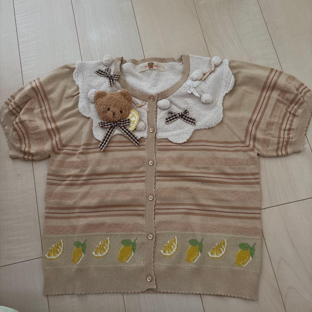 トップス PINK HOUSE teddy york cardigan