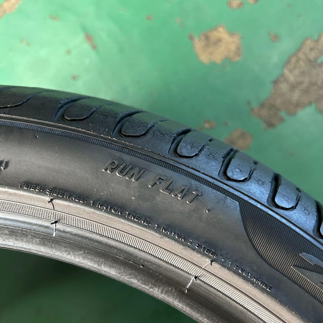 中古タイヤ225/40R18　ピレリランフラット2本　、MINIなどに