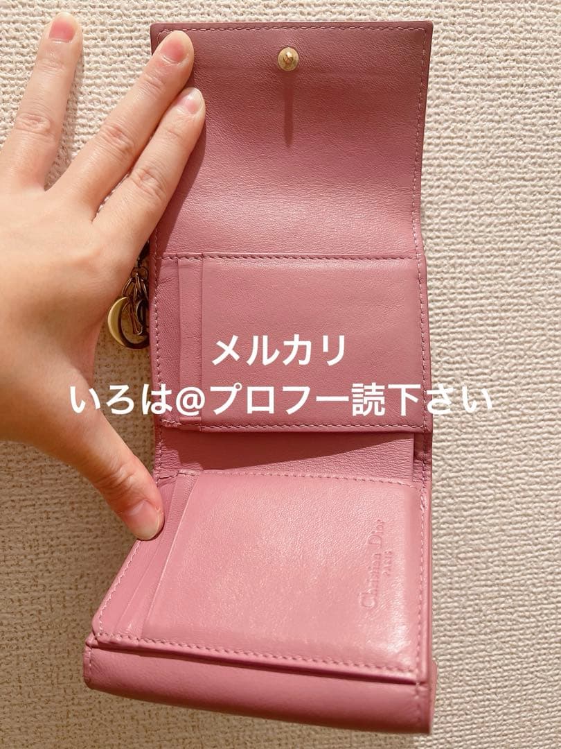 【おまけ付】Dior レディディオール ロータスウォレット 財布