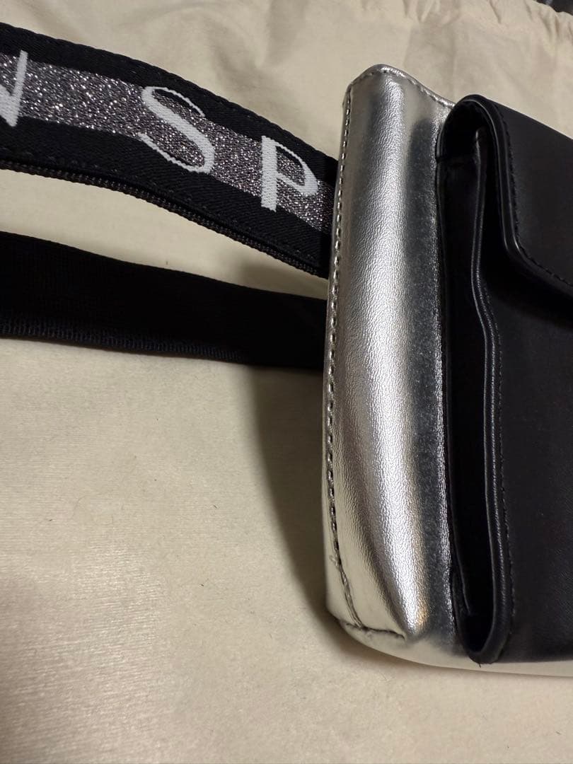 LANVIN SPORT ボディバッグ 黒と銀