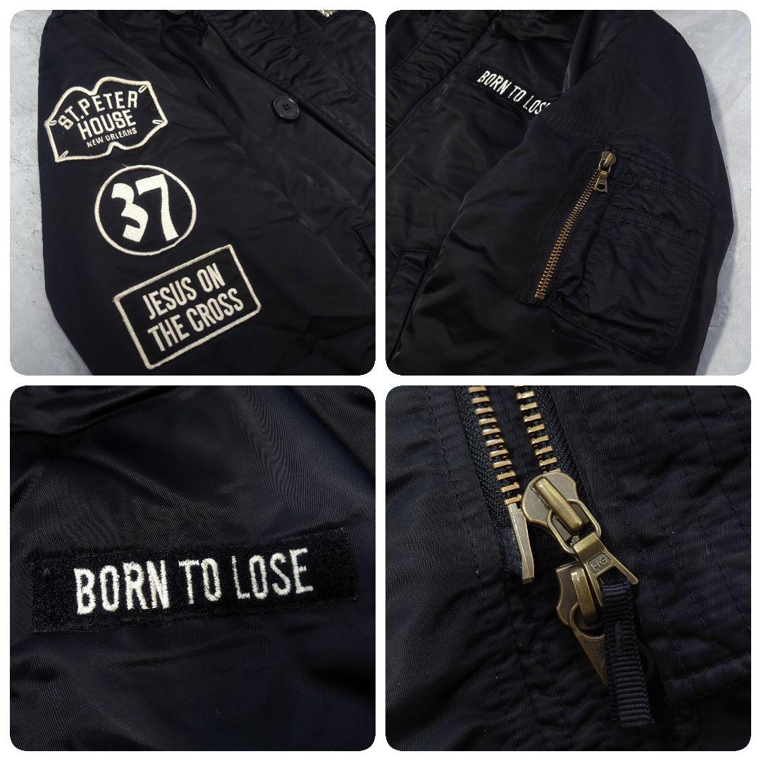 HYSTERIC GLAMOUR N-3B プリマロフト ワッペン 黒 L