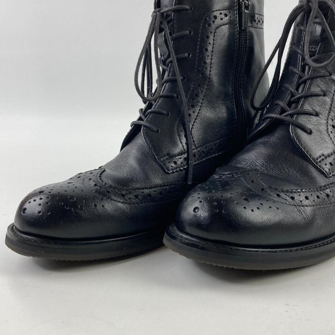 美品✨リーガル ゴアテックス ウィングチップ ブーツ 23cm サイドジップ 黒