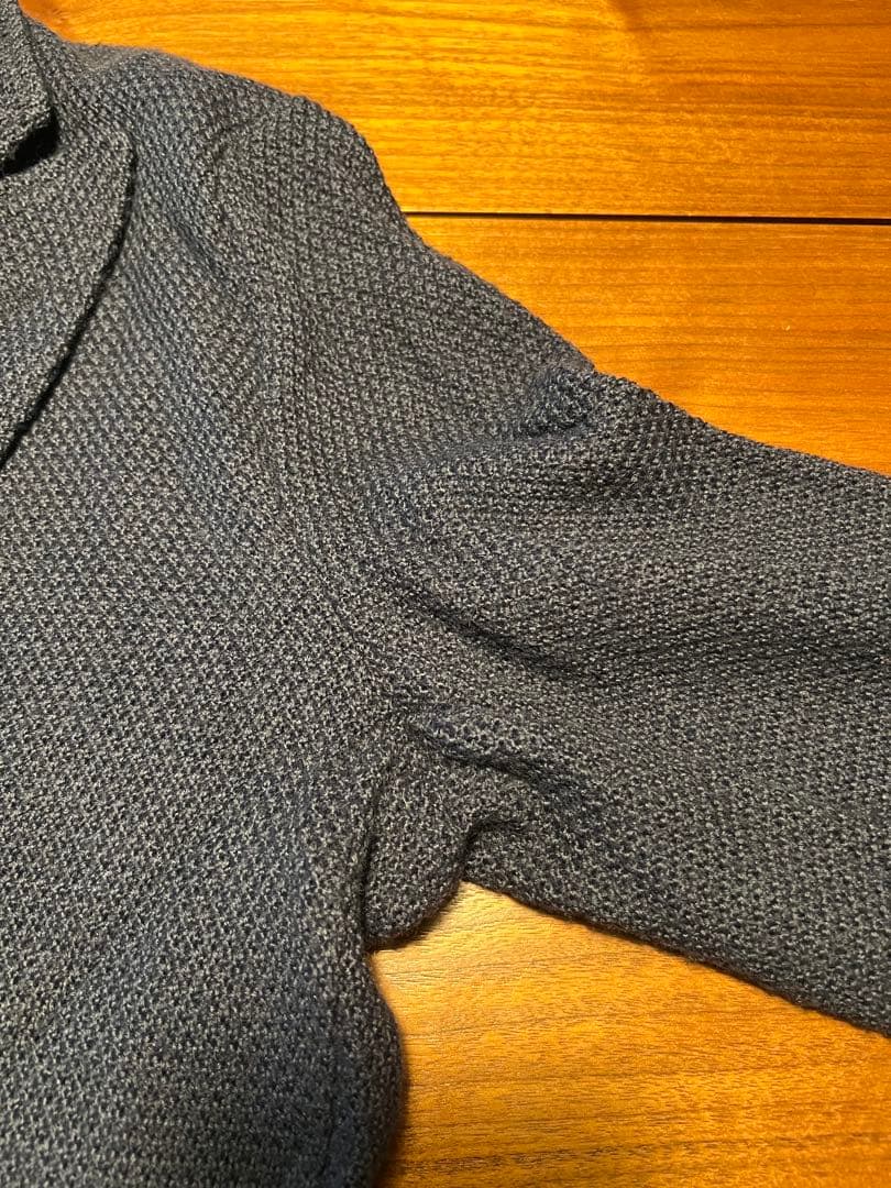 ゆった❗️ネイビーニットダブルジャケット　UNITED ARROWS L