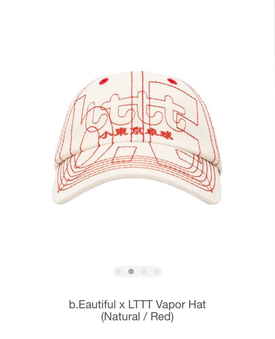 b.Beautiful LTTT Vapor Hat (ナチュラル/レッド)