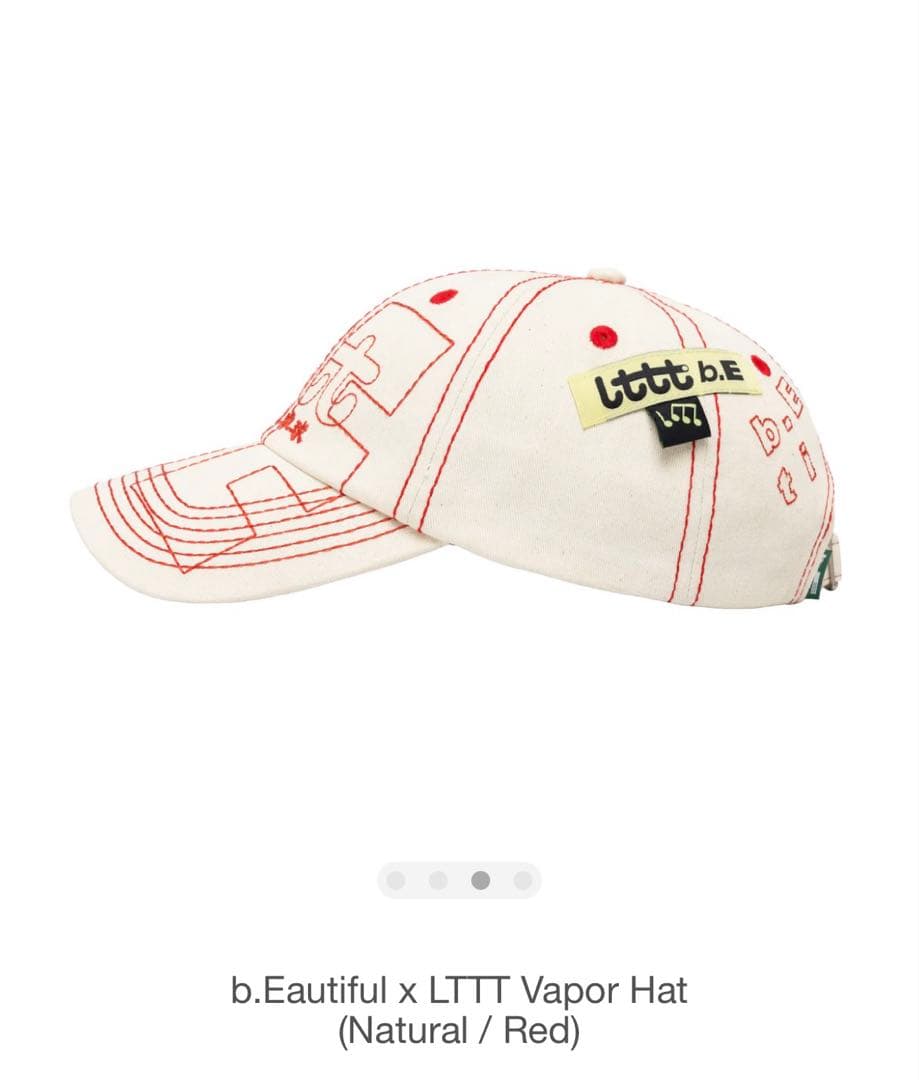 b.Beautiful LTTT Vapor Hat (ナチュラル/レッド)