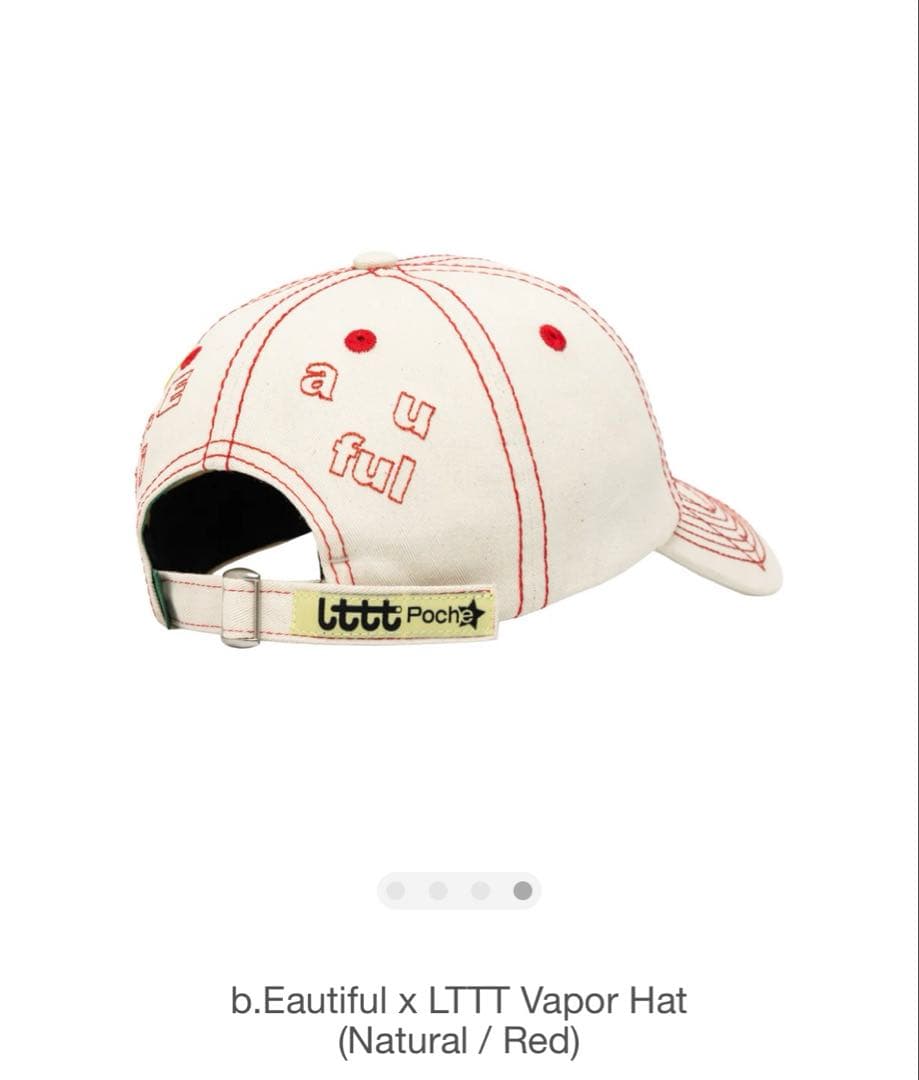 b.Beautiful LTTT Vapor Hat (ナチュラル/レッド)
