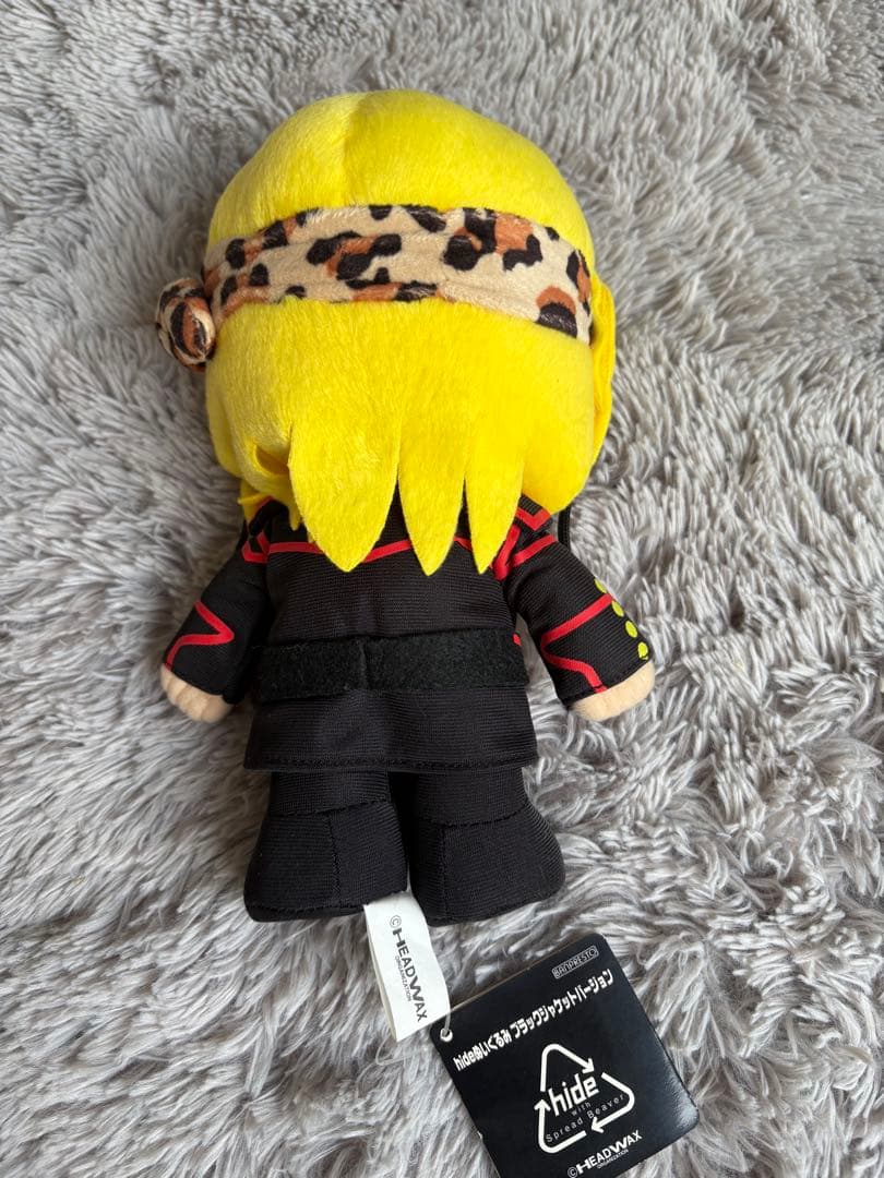 ⑯ hide ぬいぐるみ　ブラックジャケット　限定　希少
