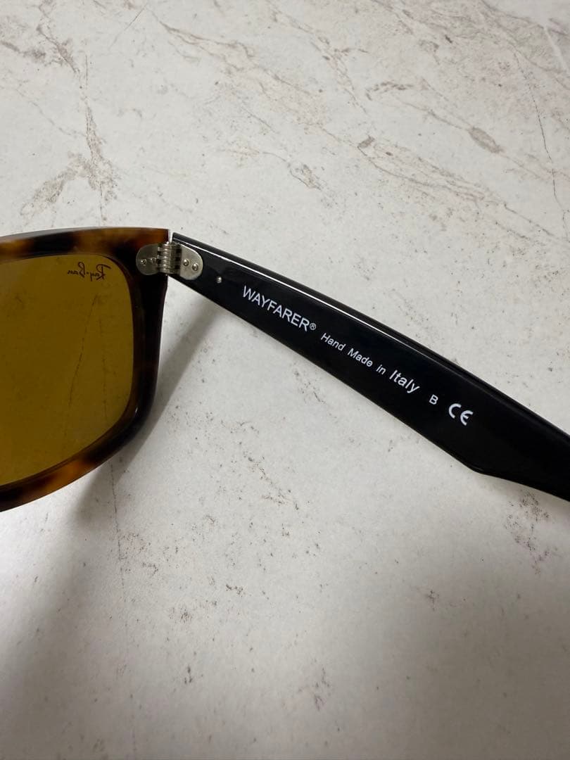 I*8様 美品 Ray-Ban Wayfarer レイバンRB2140 べっ甲