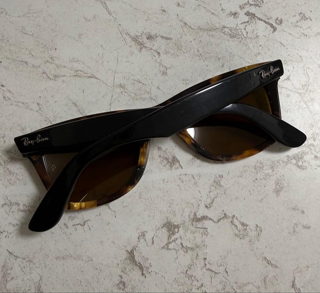 I*8様 美品 Ray-Ban Wayfarer レイバンRB2140 べっ甲