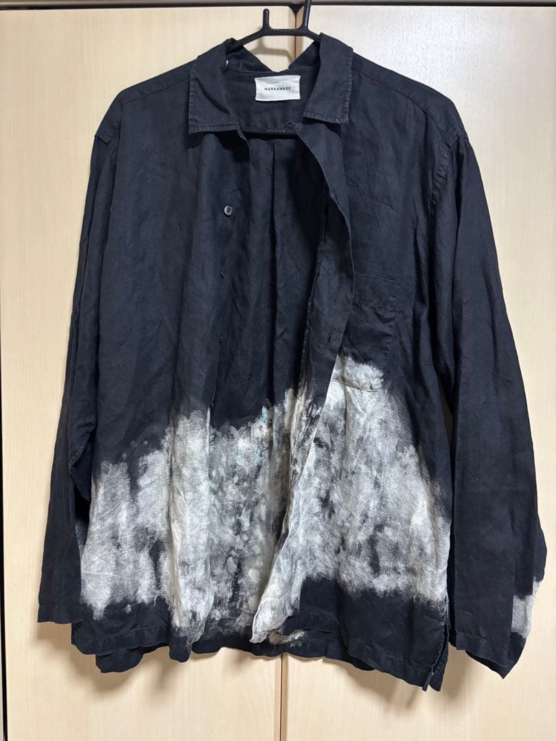 G*O様 MARKAWARE 長袖ヘンプオープンカラー CLOUDY BLEAC