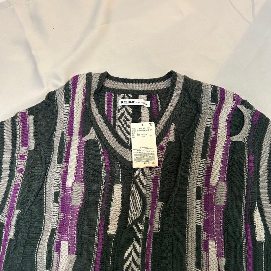 【未使用品】 relume CALIFORNIA 3Dニットベスト