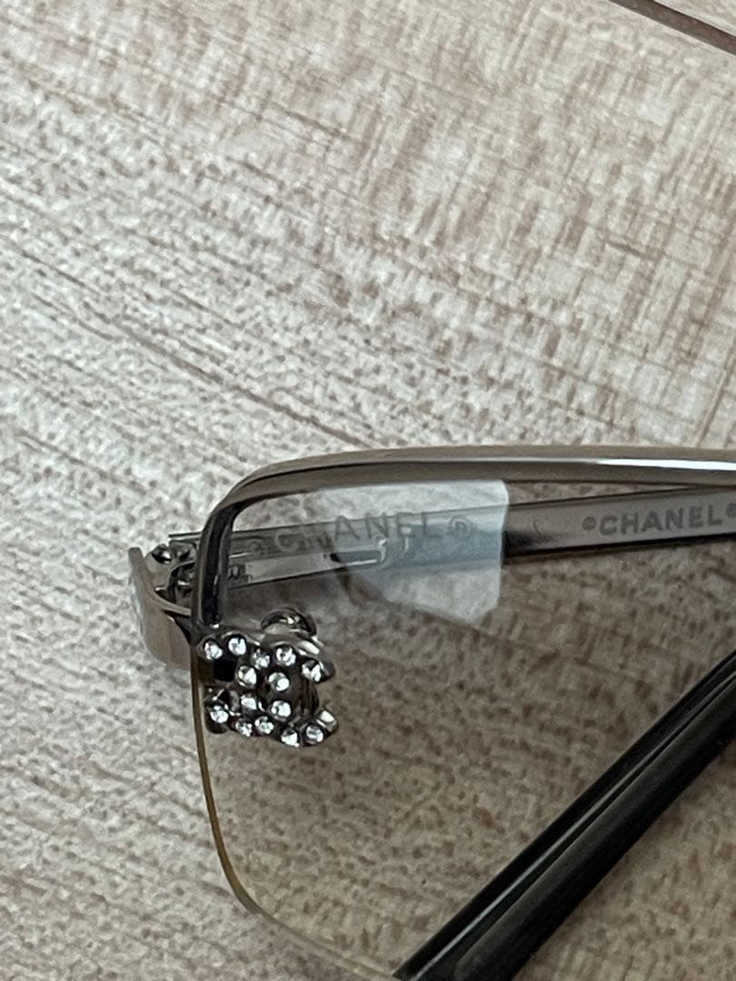 CHANEL シャネル リムレス サングラス ココマーク ケース付き