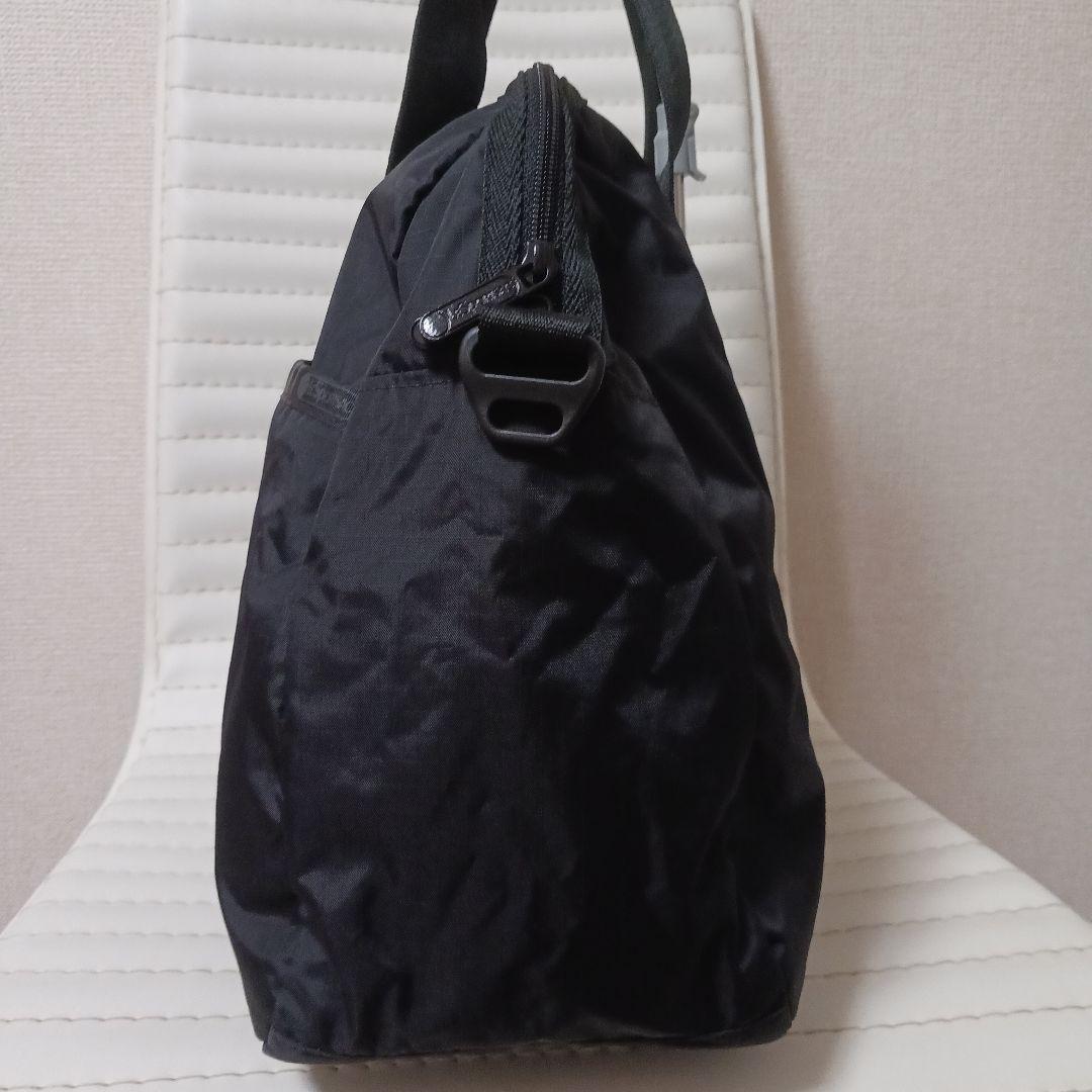 2501　レスポートサック　クラシックボストン　無地　黒　極美品