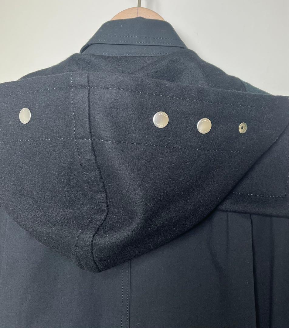 sacai Wool Melton Coat サカイ サイズ１ ブラック