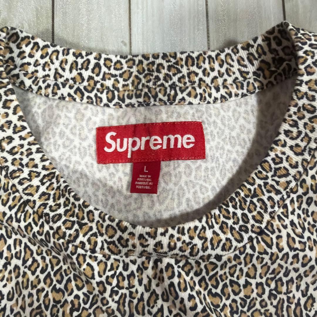 supreme Small Box Tee Leopard Lサイズ