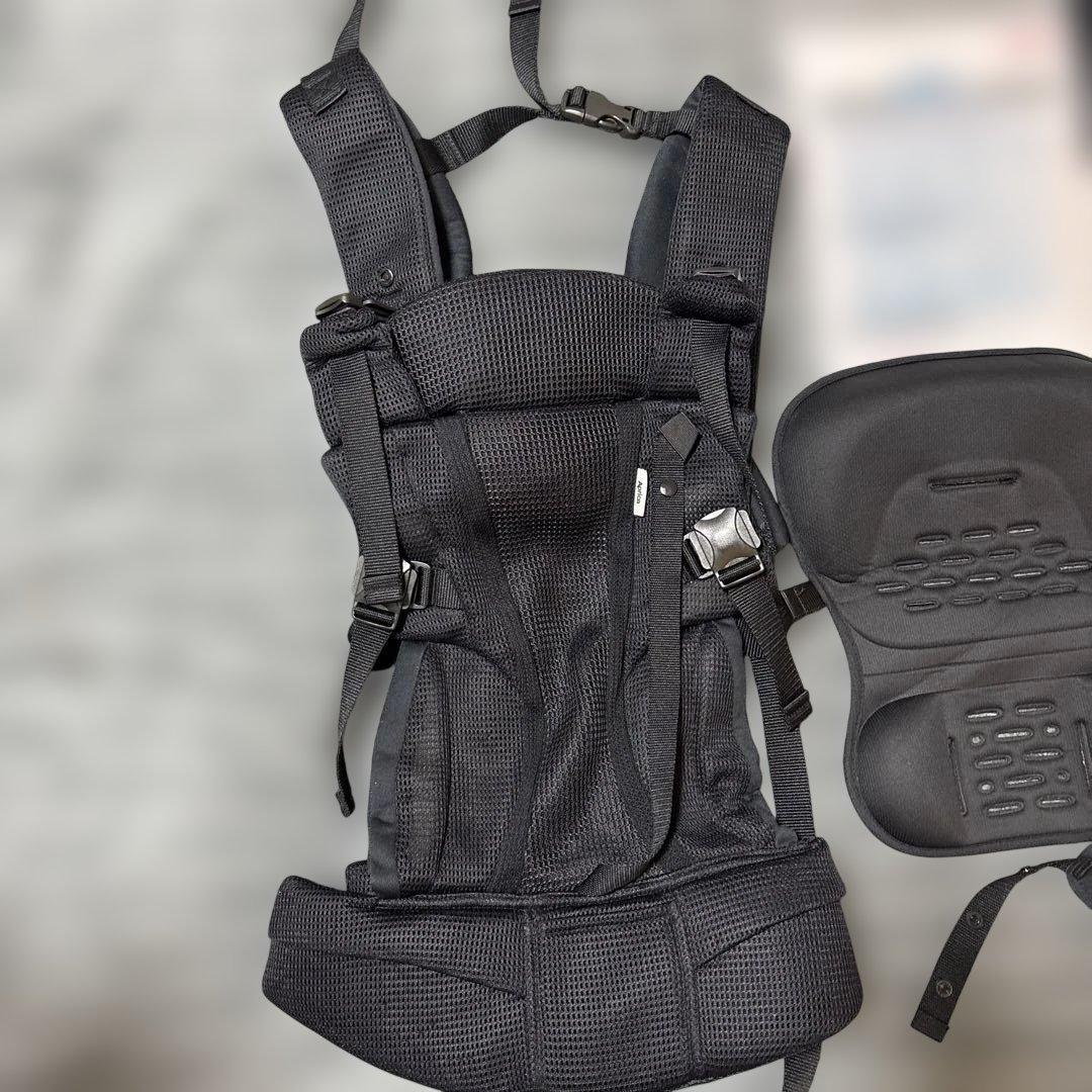 m*様 美品Aprica 抱っこ紐　ラクリス　付属品付き　ブラック