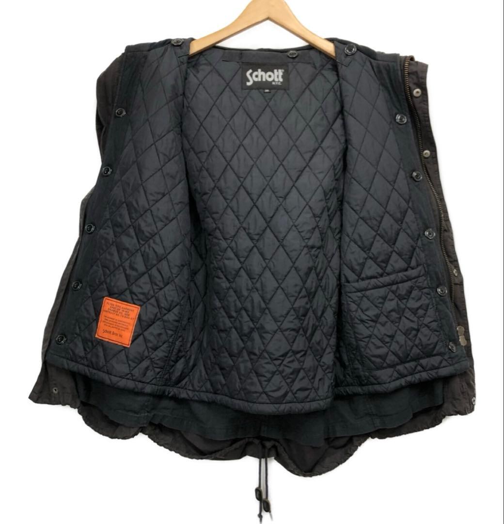 Schott ブラック モッズコート ダウン 美品✨
