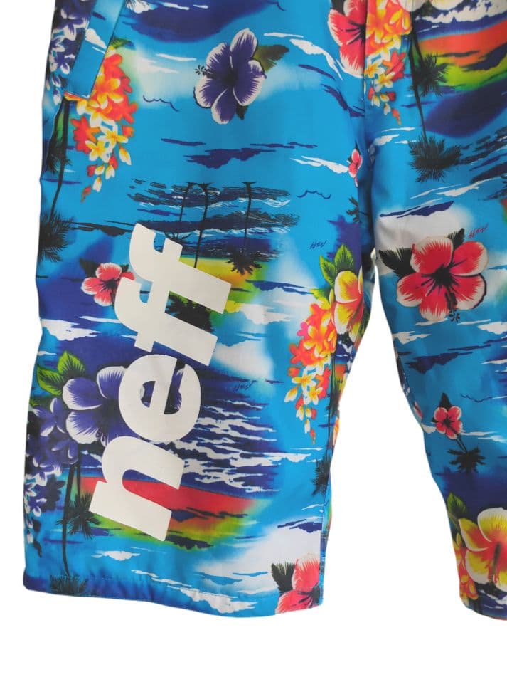 s*&様 neff アロハシャツ柄スノーボードウェア 上下セット ジャケットとハ