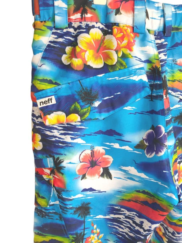s*&様 neff アロハシャツ柄スノーボードウェア 上下セット ジャケットとハ