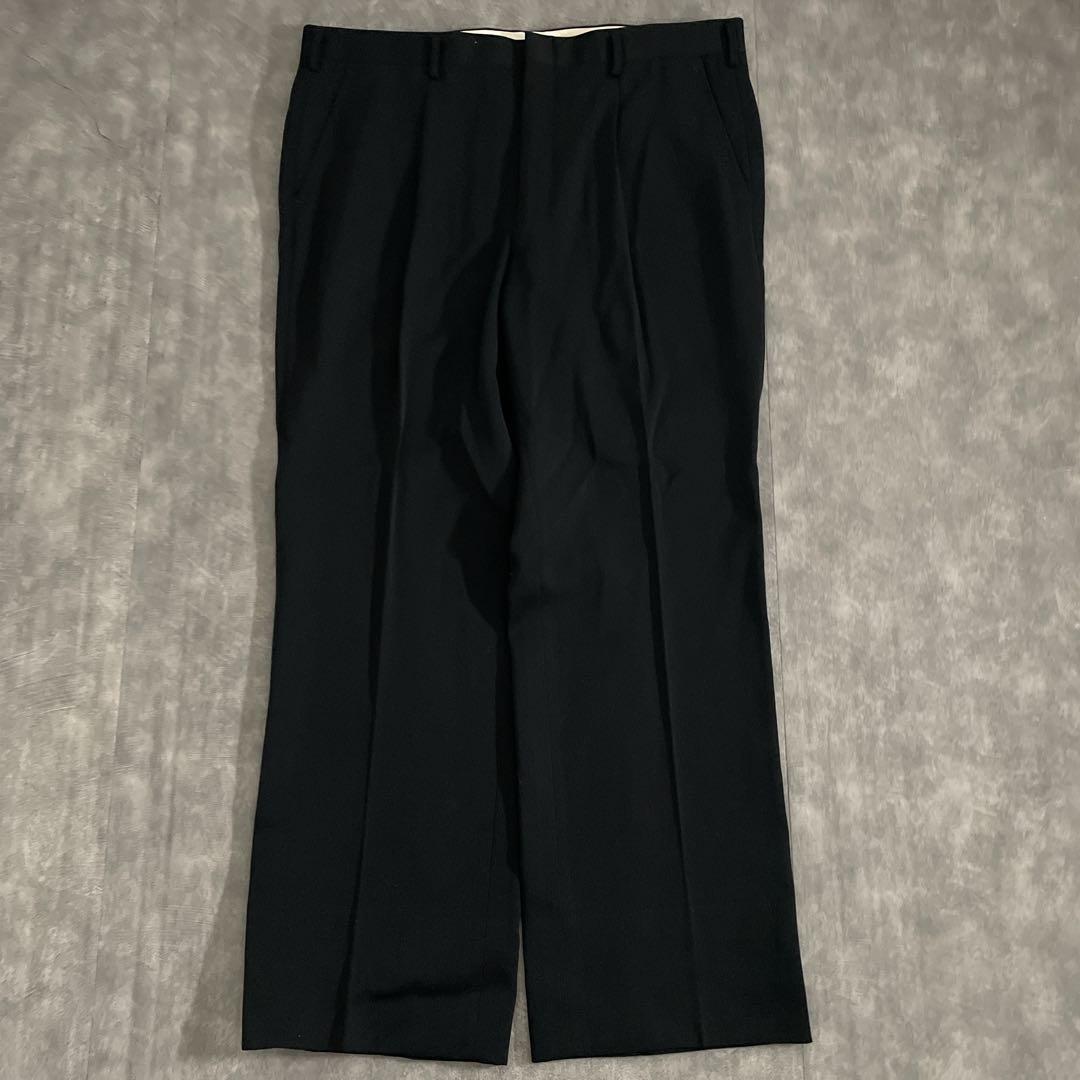 M*u様 【D&Gネクタイ×金ボタン】極上ウールの90s黒ダブルスーツ モードク