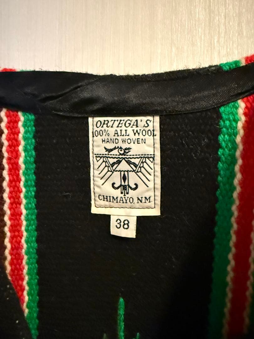 ロングサイズ ORTEGA'S チマヨ ウールベスト 38サイズ