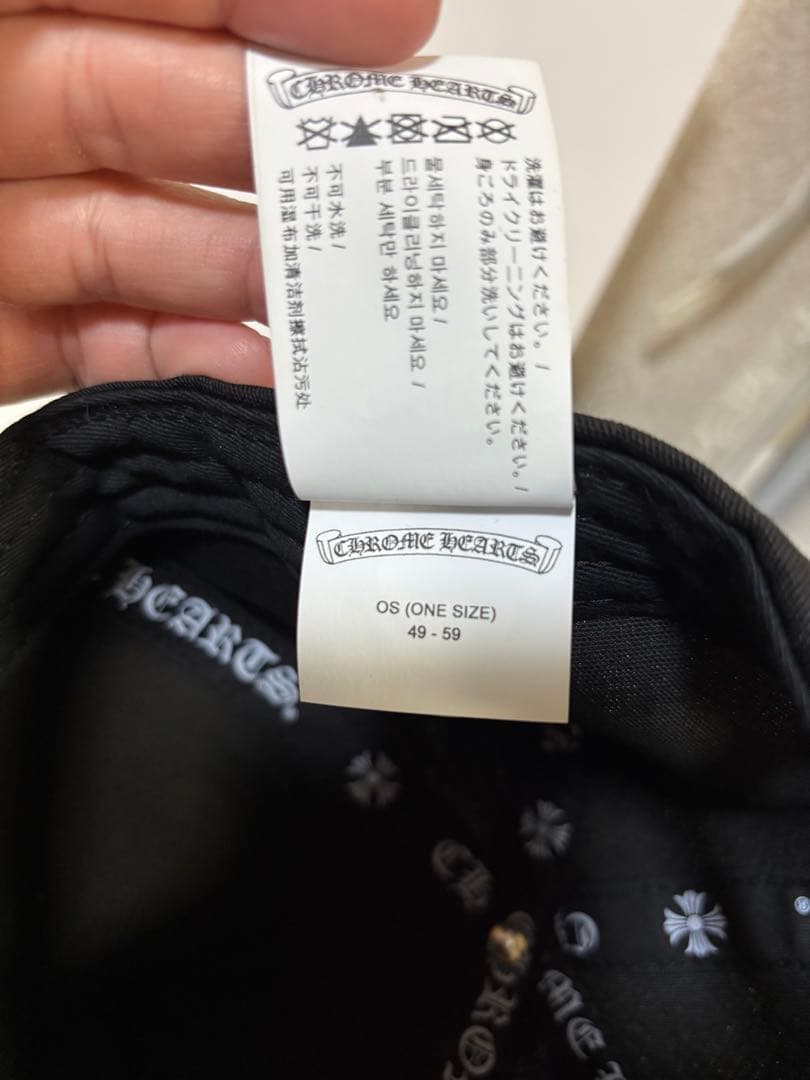 ★大人気★クロムハーツキャップ　確実正規品　ブラック　イエロー　付属品あり