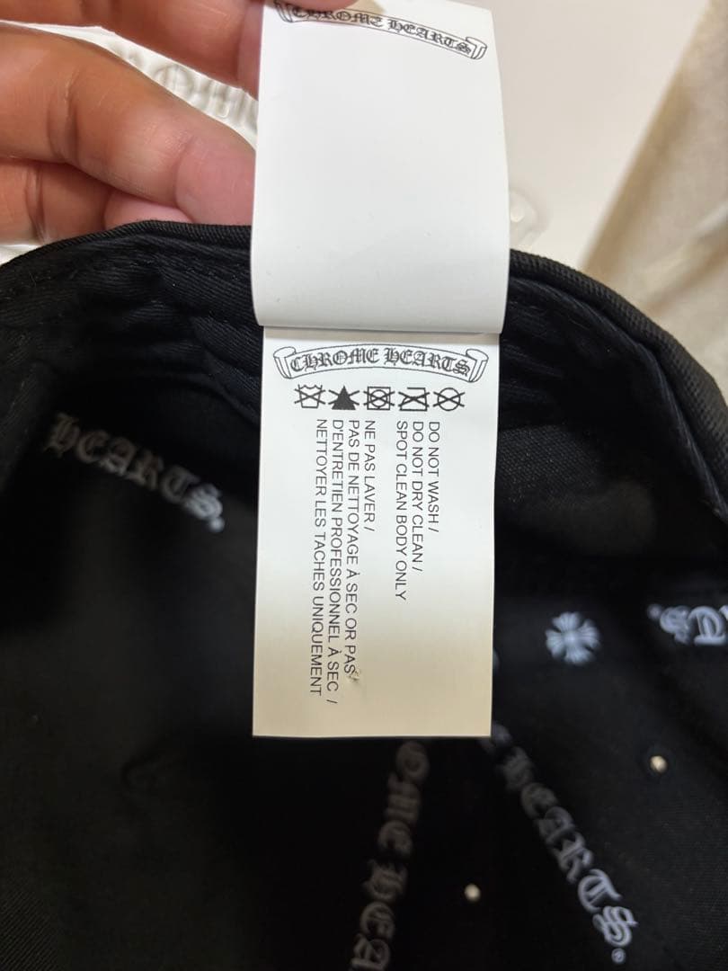 ★大人気★クロムハーツキャップ　確実正規品　ブラック　イエロー　付属品あり