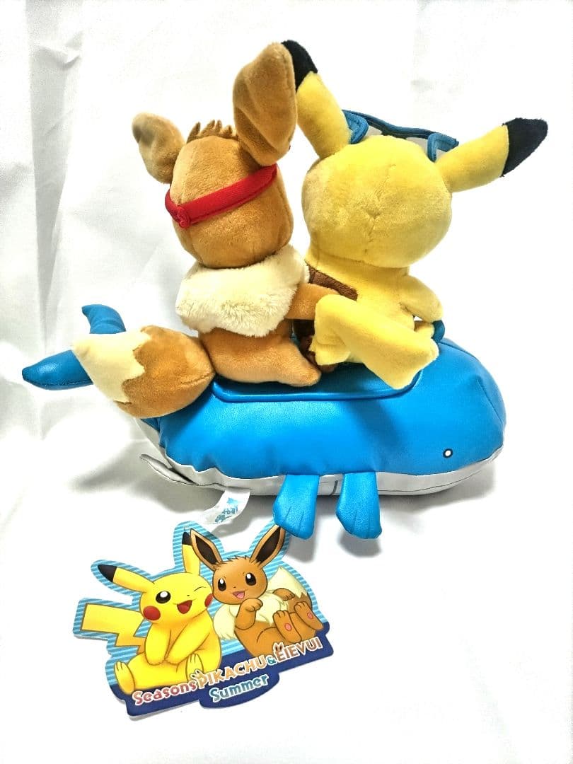 シーズンぬいぐるみ　夏　ピカチュウ　イーブイ　　　　　　ポケモンセンター