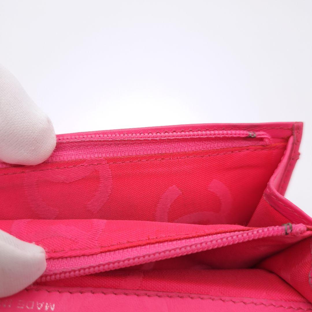 CHANEL シャネル カンボンライン 二つ折り 長財布 キルティング