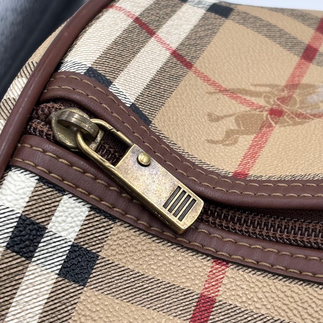 バーバリー ノバチェック 2way レザーボストンバッグ ショルダーバッグ