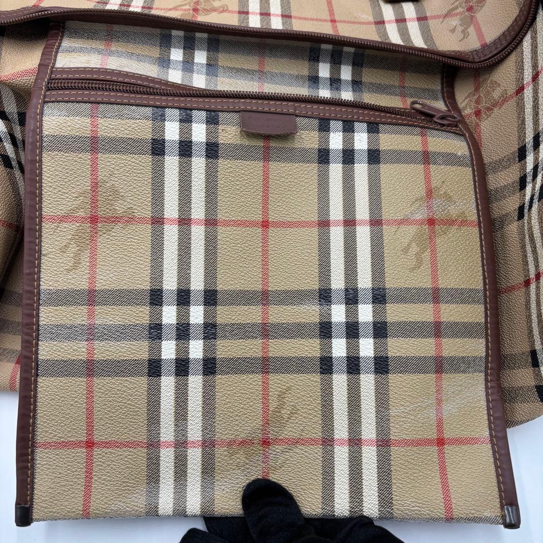 バーバリー ノバチェック 2way レザーボストンバッグ ショルダーバッグ