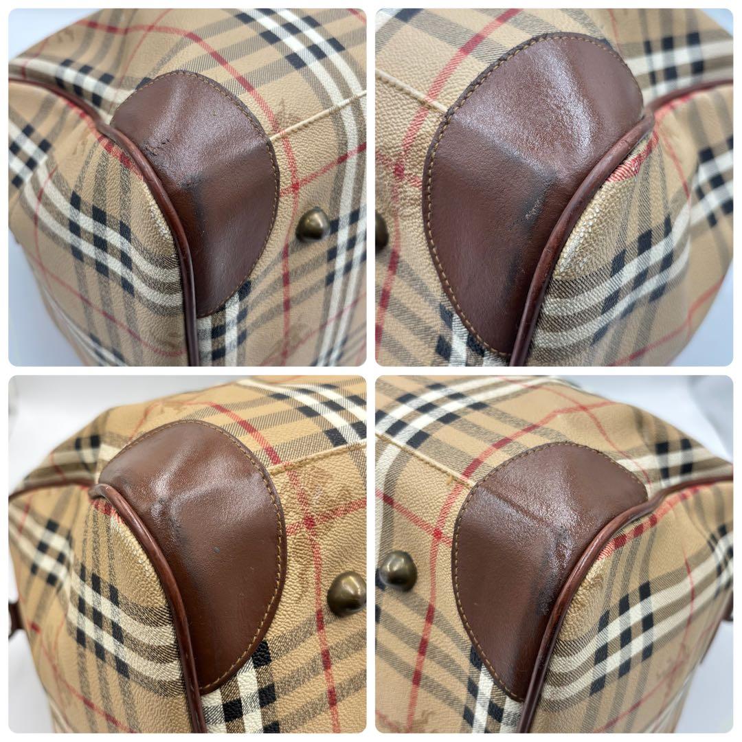 バーバリー ノバチェック 2way レザーボストンバッグ ショルダーバッグ