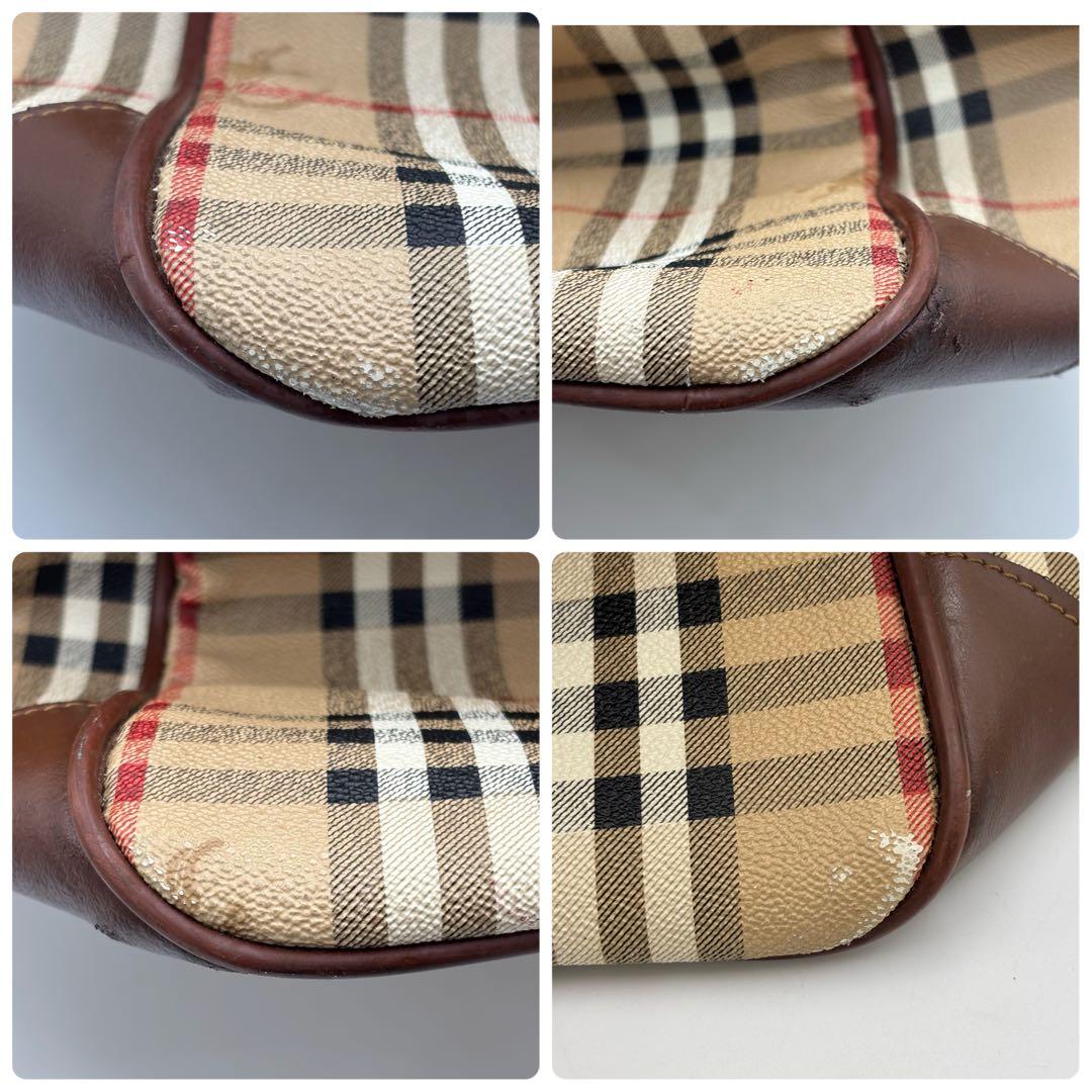 バーバリー ノバチェック 2way レザーボストンバッグ ショルダーバッグ