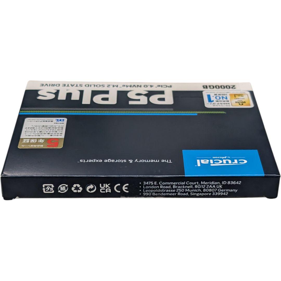 Crucial P5 Plus 2TB SSD M2 NVMe 新品 未開封