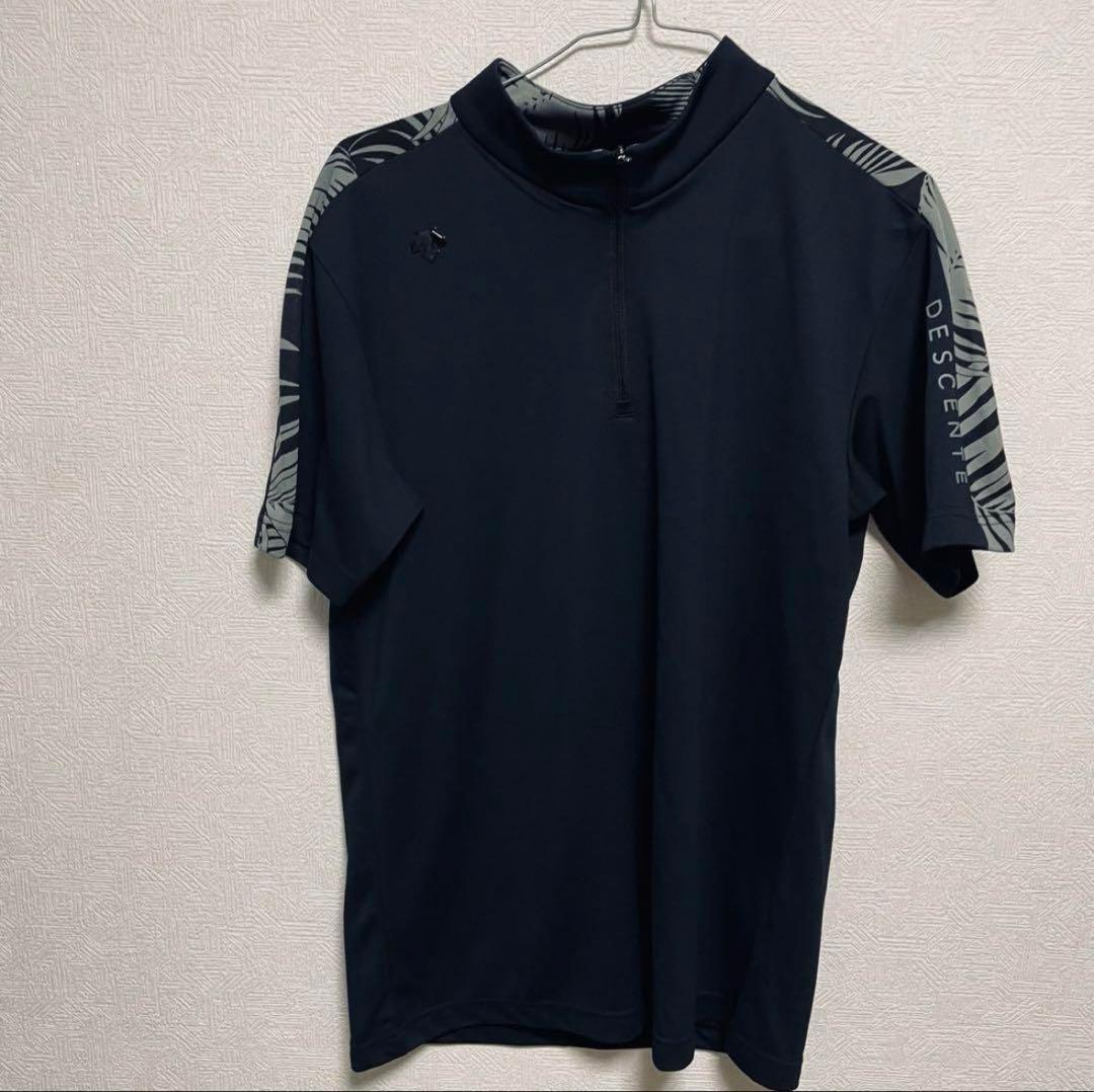 【超美品】デサントゴルフ 半袖ハイネックシャツ