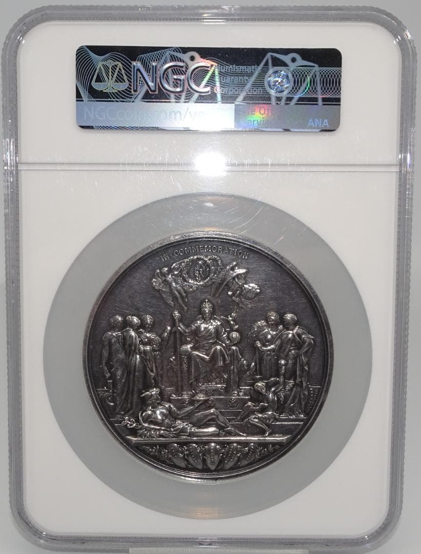 イギリス　1887年　ヴィクトリア　ビクトリア　銀貨　銀メダル　古銭 NGC