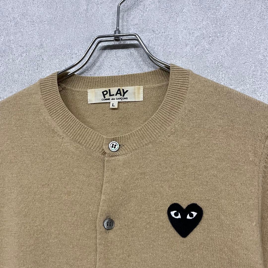PLAY COMME des GARCONS ハートワッペン カーディガン