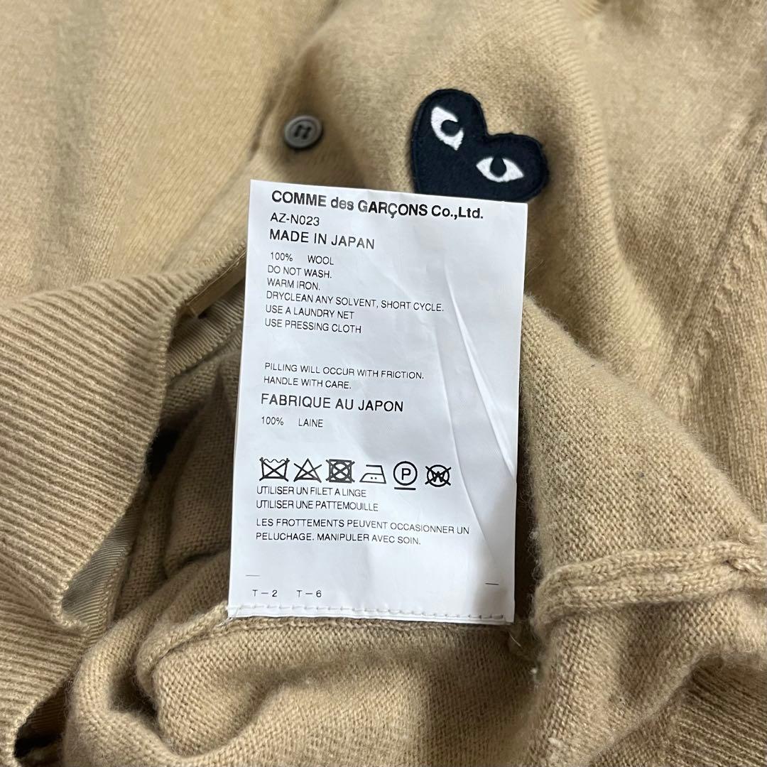 PLAY COMME des GARCONS ハートワッペン カーディガン